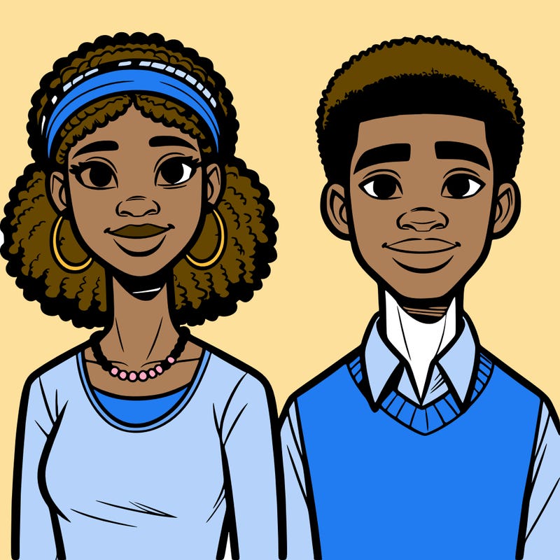 african american man and woman