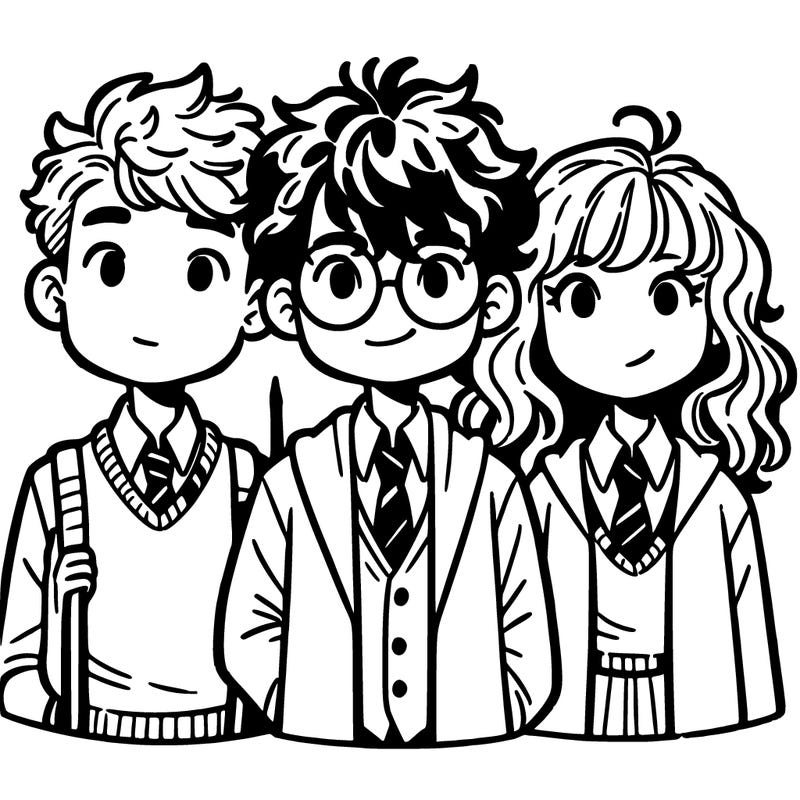 harry potter ron weasley and hermione