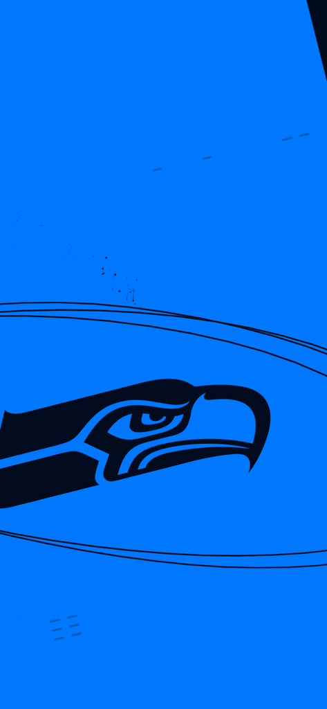 Seattle Seahawks official team logo on a blue background