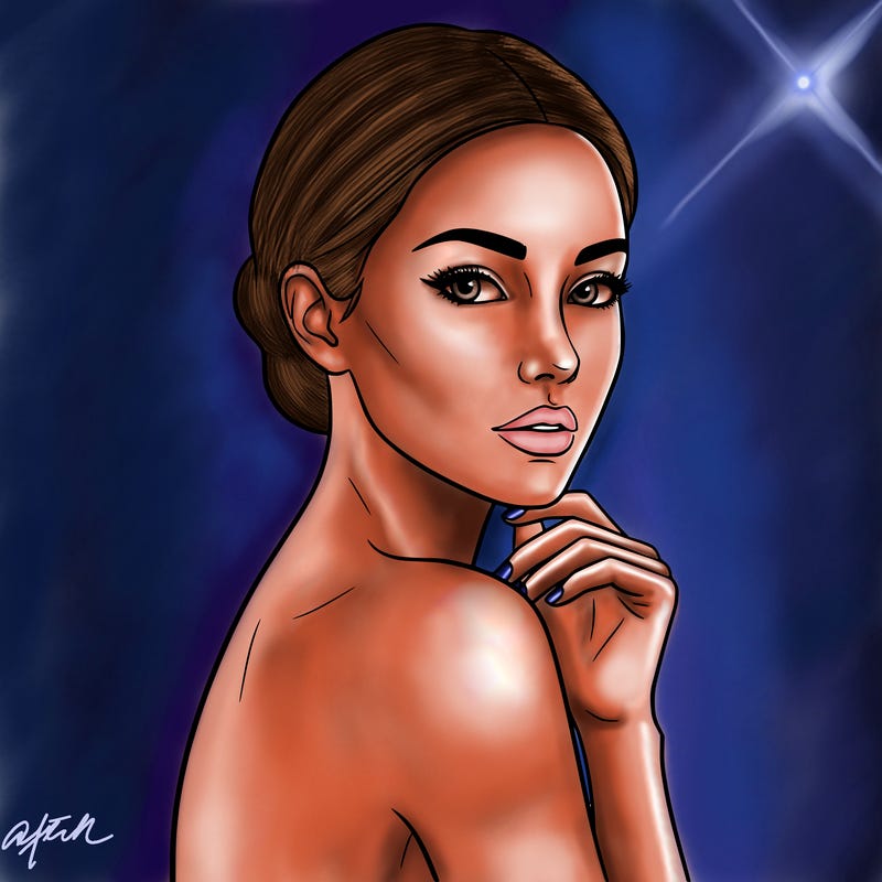 oustanding biologically perfect women posing  gorgeous  pose outlining face