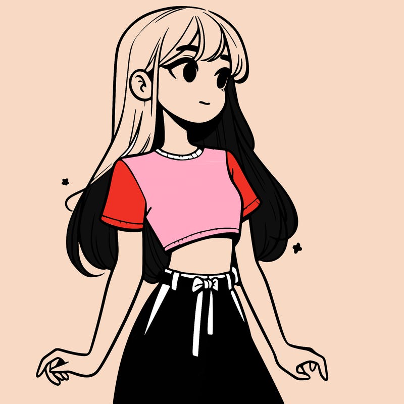 girl in a cute crop top