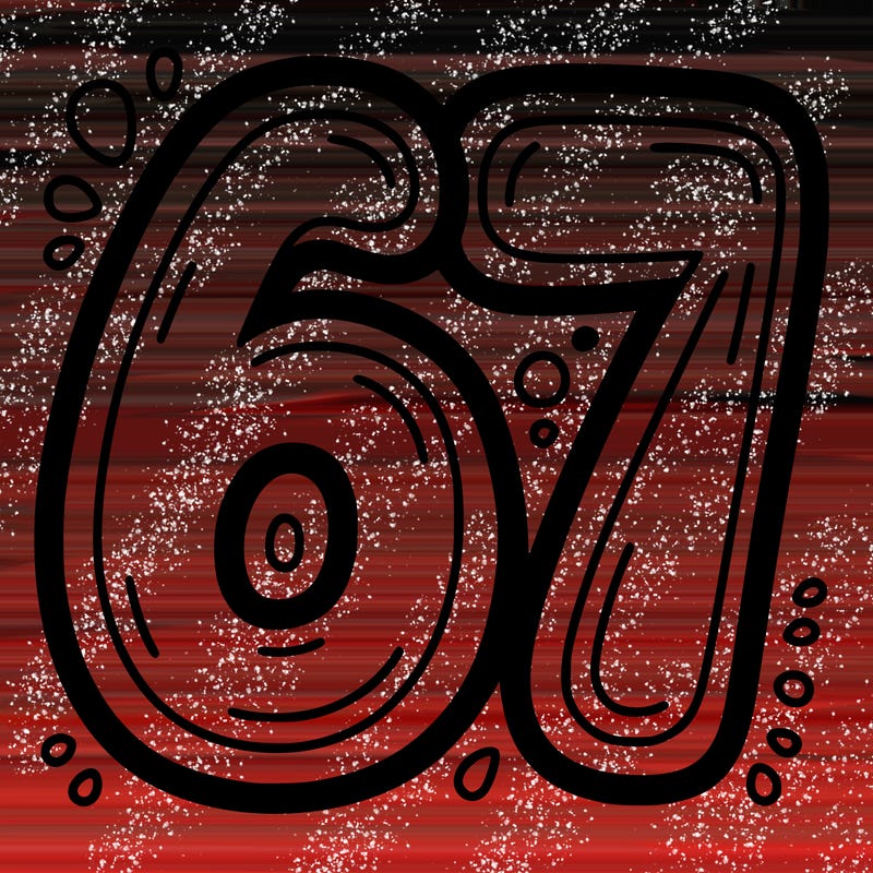 the number 67