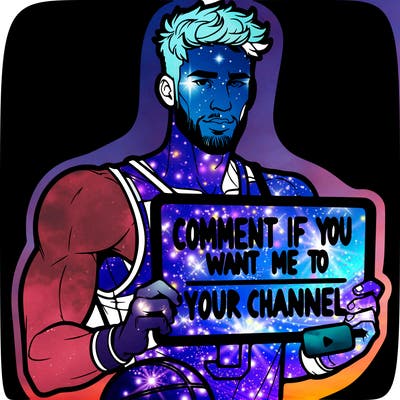 a nba player holding up a sign that says “comment if you want me to like your channel”