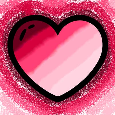 a blank heart