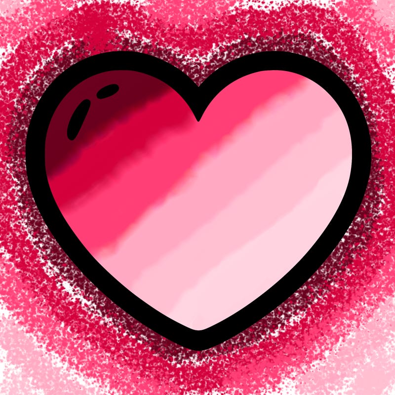 a blank heart