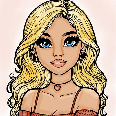 realistic pretty girl