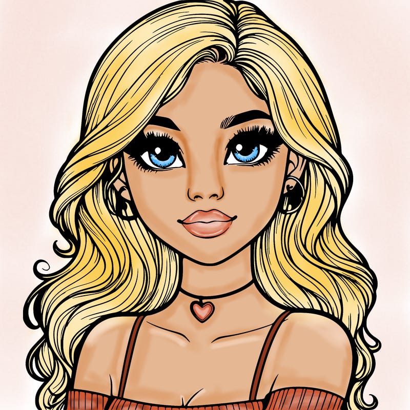 realistic pretty girl