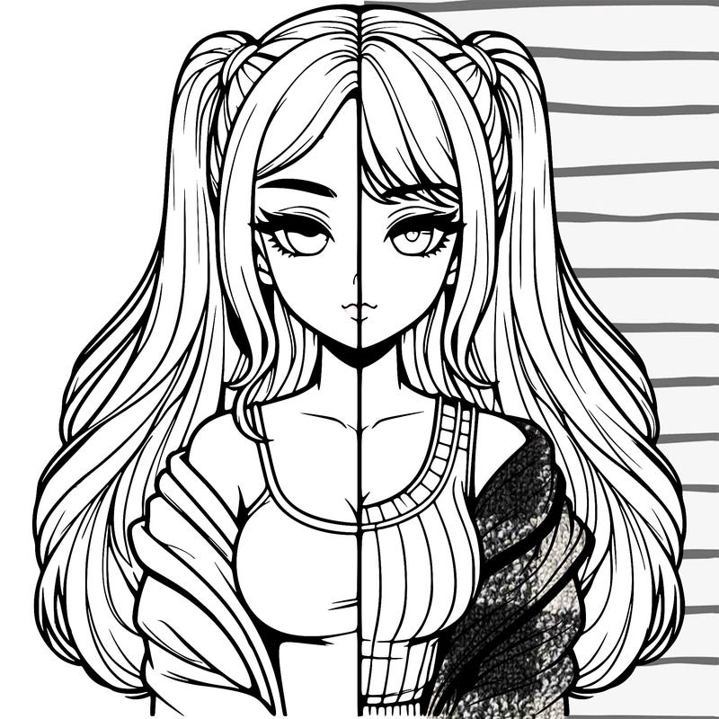 realistic girl split