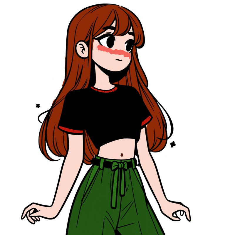 girl in a cute crop top