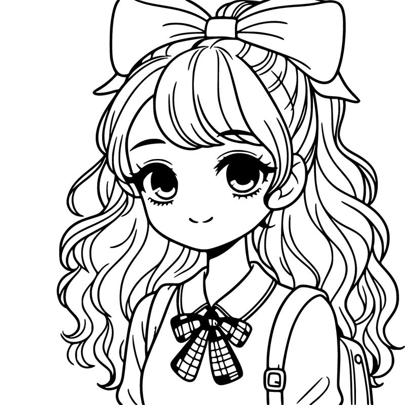 cute preppy teenage girl