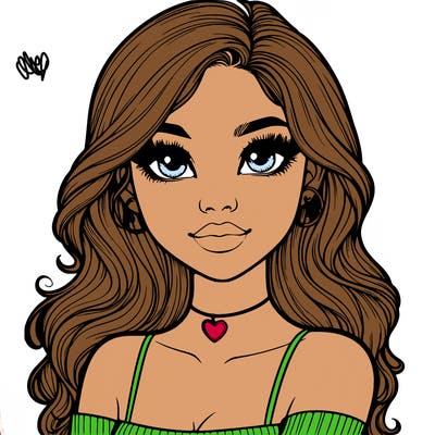 realistic pretty girl