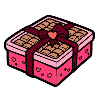 a box of chocolate for valentines day
