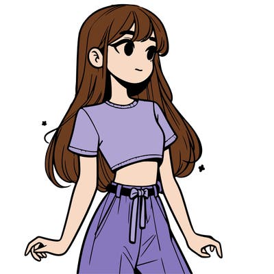 girl in a cute crop top