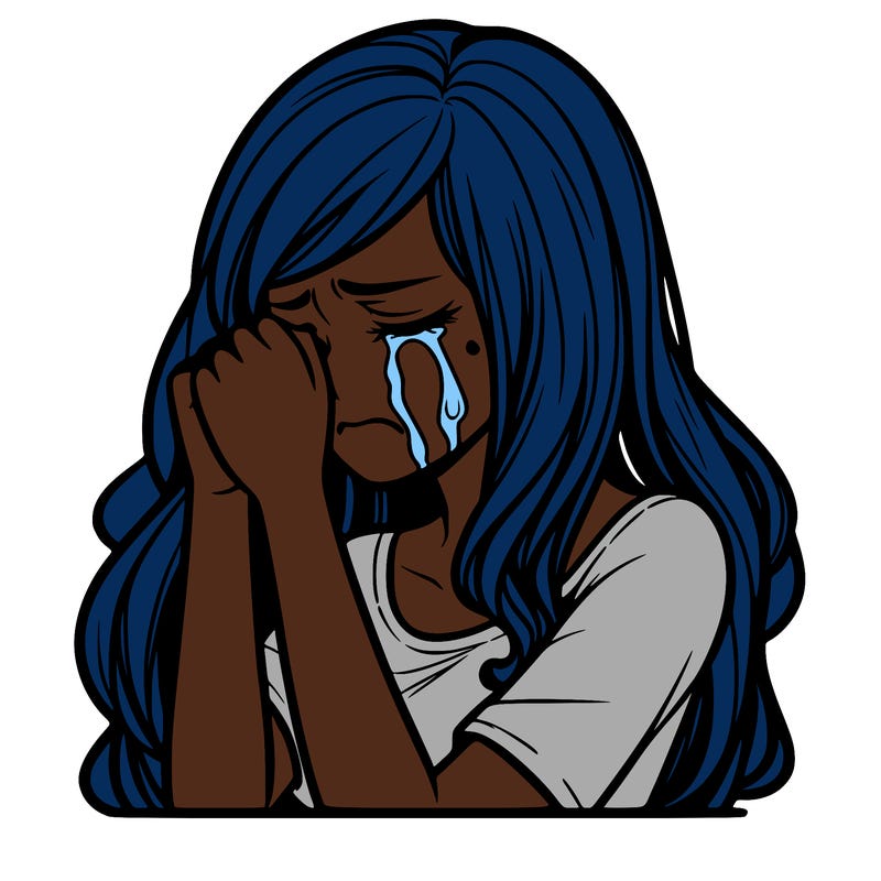 woman crying