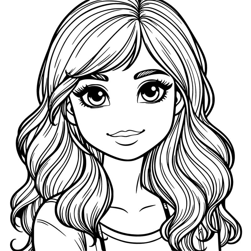 very pretty and realistic teenage girl