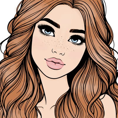 beautiful realistic girl