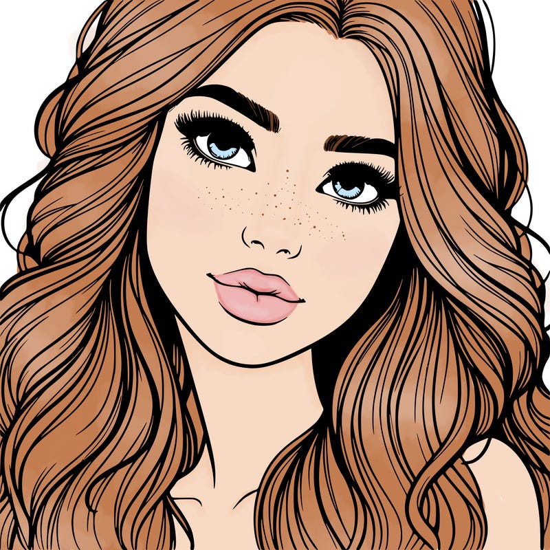 beautiful realistic girl