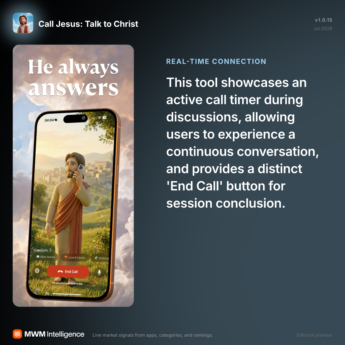 Call Jesus: Talk to Christ - Lifestyle App | MWM