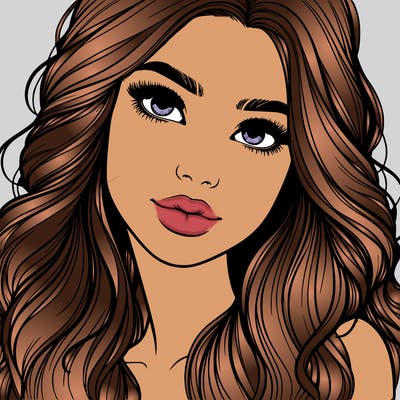 beautiful realistic girl