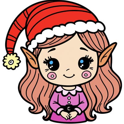 christmas elf girl