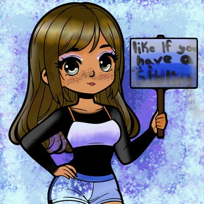 girl in a cute crop top holding a blank sign