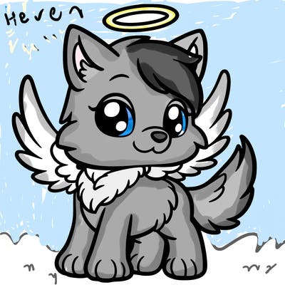 angel pup wolf