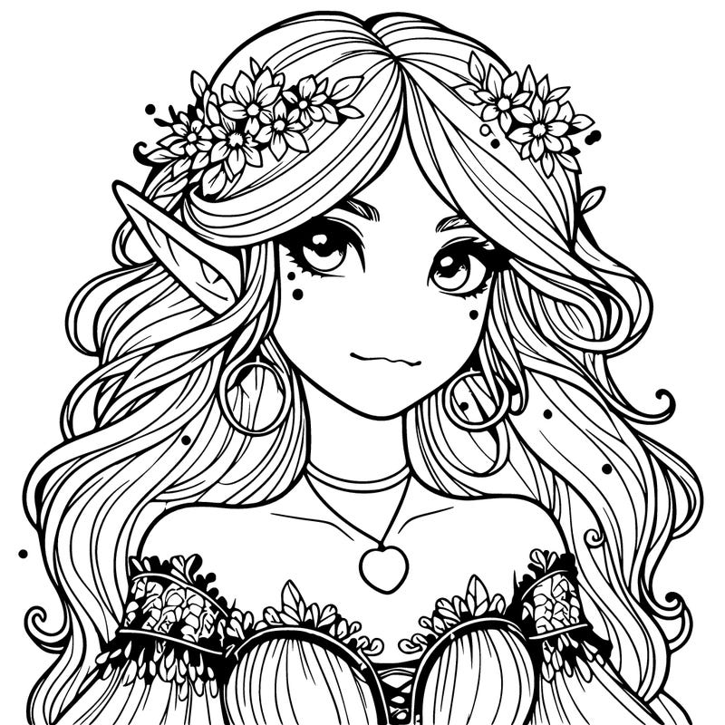 realistic gorgeous fae girl