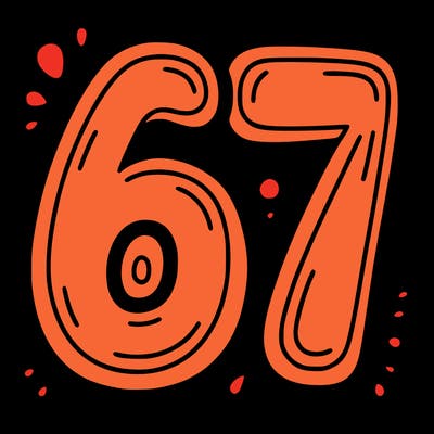 the number 67