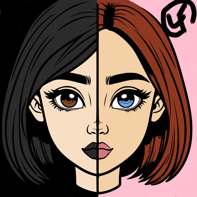 realistic girl split