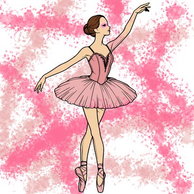 realistic ballerina
