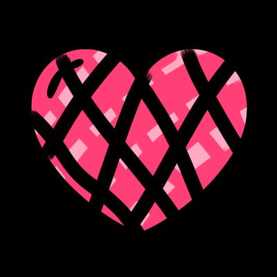 a blank heart