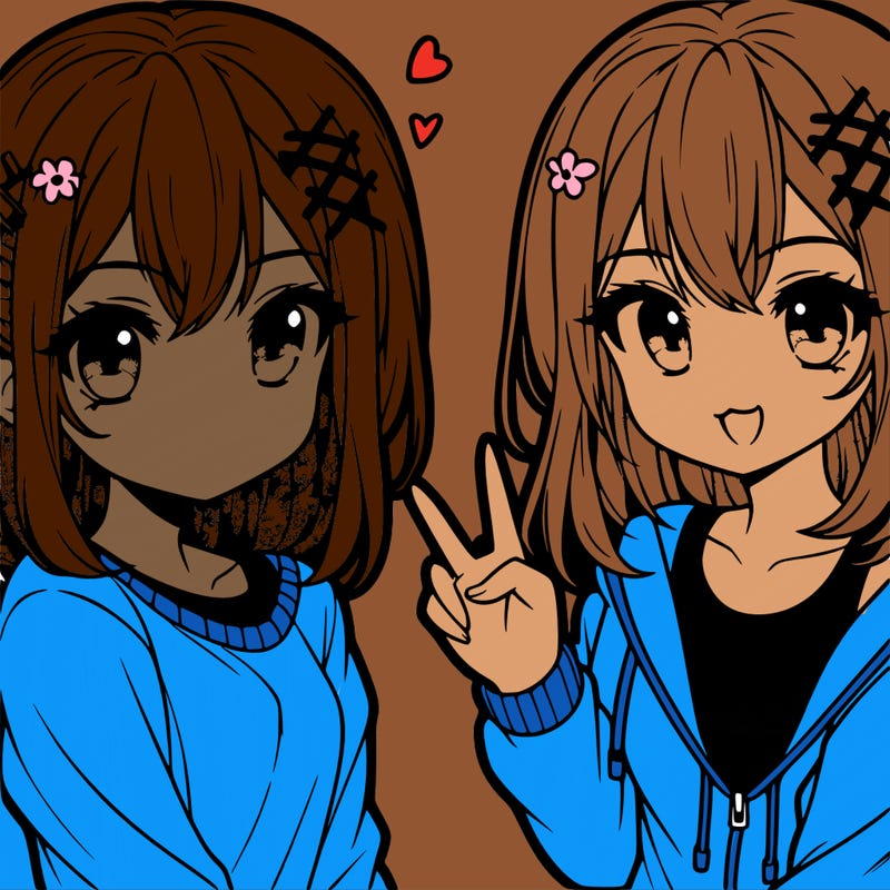 cute anime teen girl