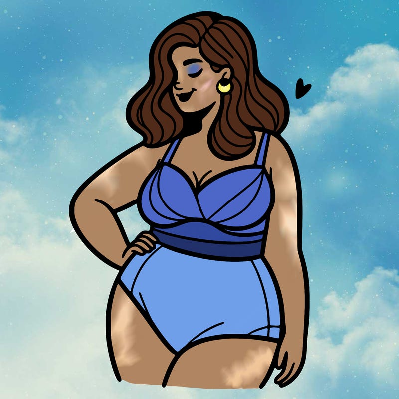 plus size woman bathing suit