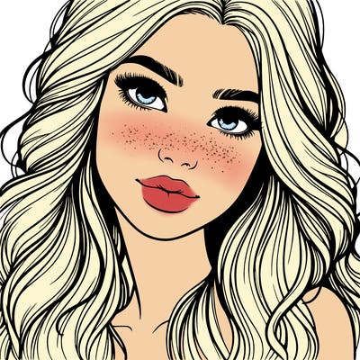 beautiful realistic girl