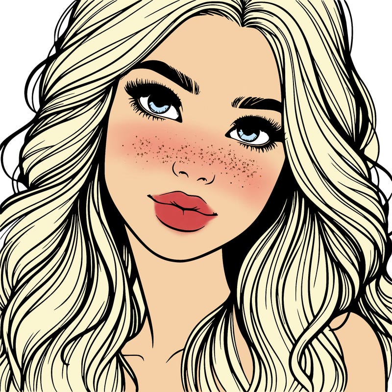 beautiful realistic girl