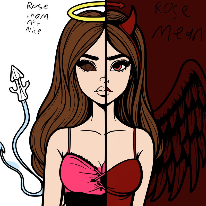 devil vs angel realistic girl