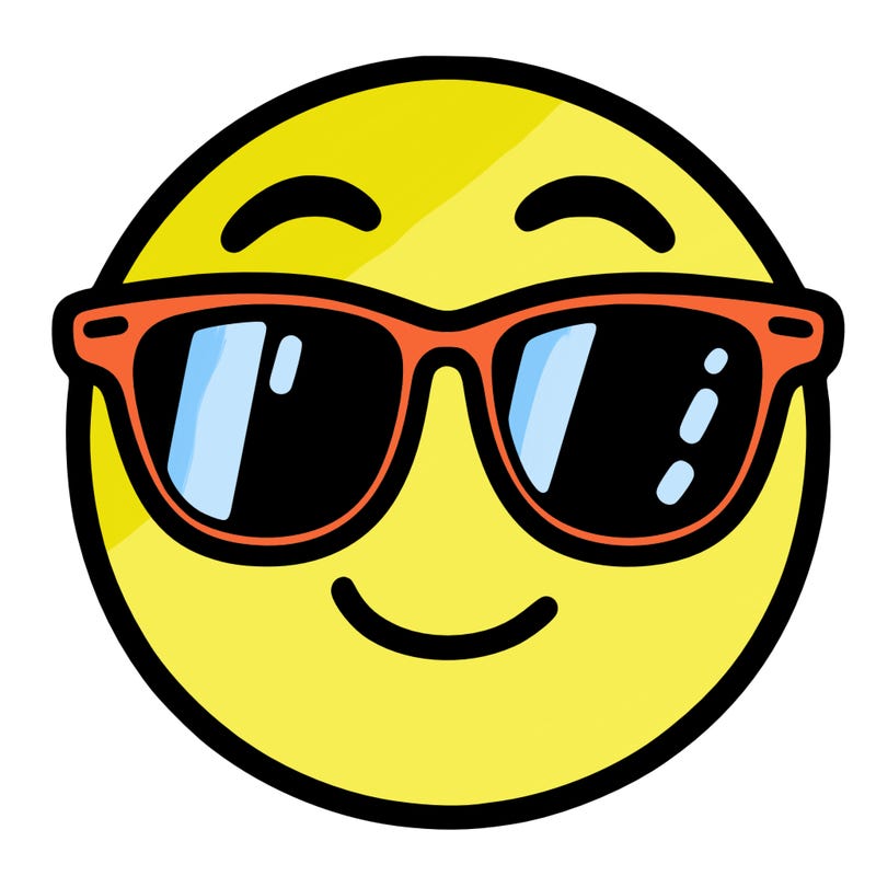 emoji with sunglasses