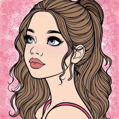 beautiful realistic girl