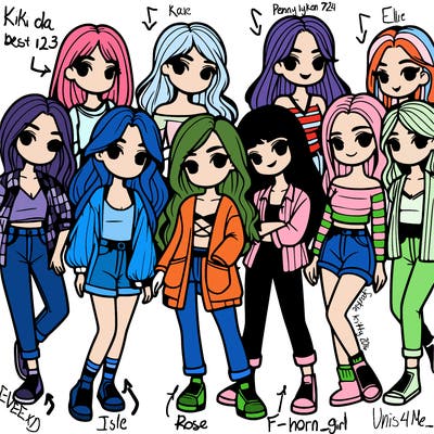 group of girls