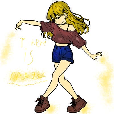realistic girl danceing
