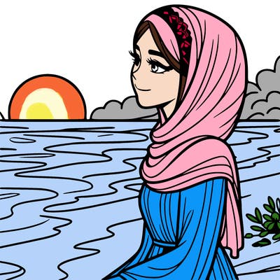 𝓰𝓲𝓻𝓵 𝓪𝓽 𝓽𝓱𝓮 𝓫𝓮𝓪𝓬𝓱 𝓲𝓷 𝓽𝓱𝓮 𝓼𝓾𝓷𝓼𝓮𝓽