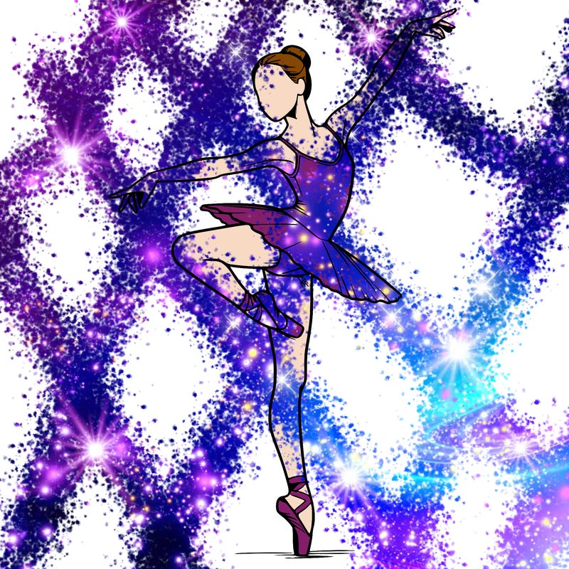 realistic person doing ballet