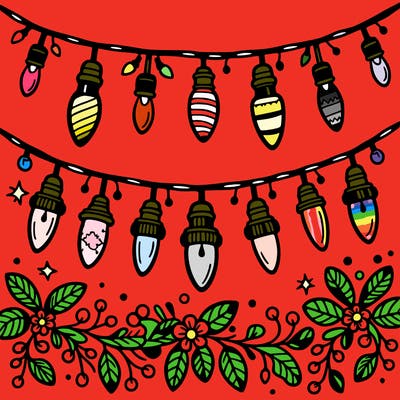 christmas light garland