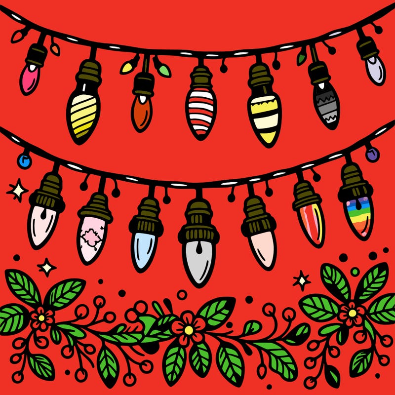 christmas light garland