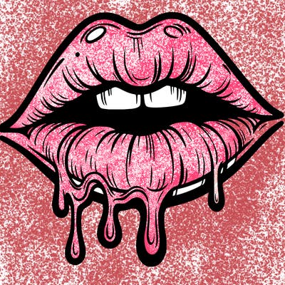 lips that look realistic and drip