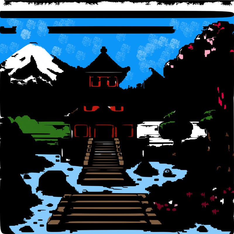 pixel art detailed scenery
