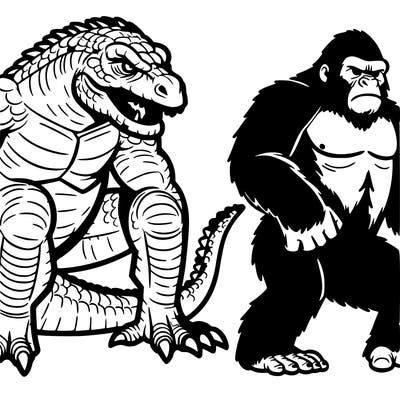 godzilla and kong