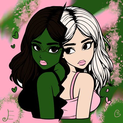 realistic girl split