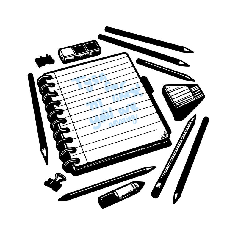 realistic blank note book