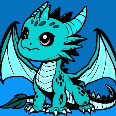 fierce baby night dragon